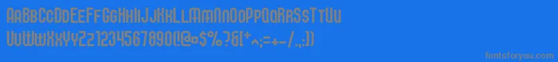 Elbaris Font – Gray Fonts on Blue Background
