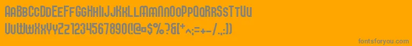 Шрифт Elbaris – серые шрифты на оранжевом фоне