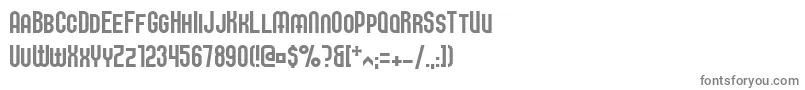 フォントElbaris – 白い背景に灰色の文字