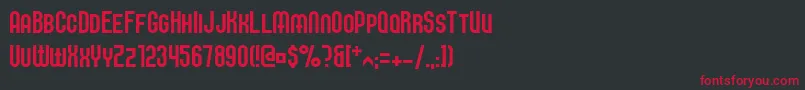 Elbaris Font – Red Fonts on Black Background