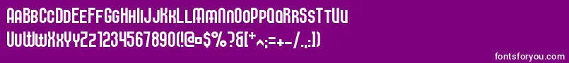 フォントElbaris – 紫の背景に白い文字