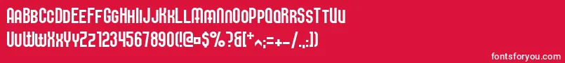 Elbaris Font – White Fonts on Red Background