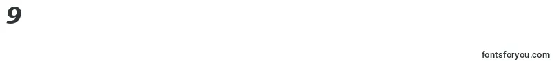 MachadosanssskBoldItalic-Schriftart – Schriften für die Ziffer 9