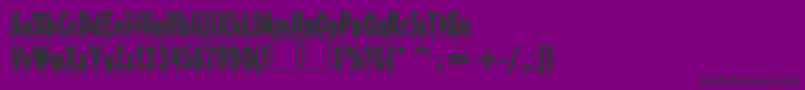 EiszapfenNormalDb Font – Black Fonts on Purple Background