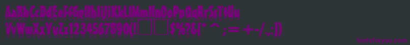 fuente EiszapfenNormalDb – Fuentes Moradas Sobre Fondo Negro