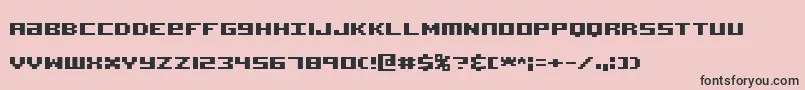 フォントAcknowtt – ピンクの背景に黒い文字