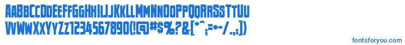 Czcionka Newsflashbb – niebieskie czcionki