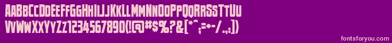 Newsflashbb Font – Pink Fonts on Purple Background