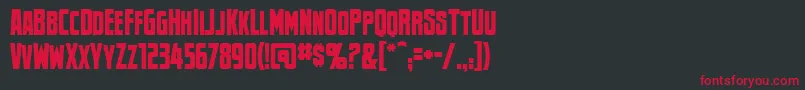 Newsflashbb Font – Red Fonts on Black Background