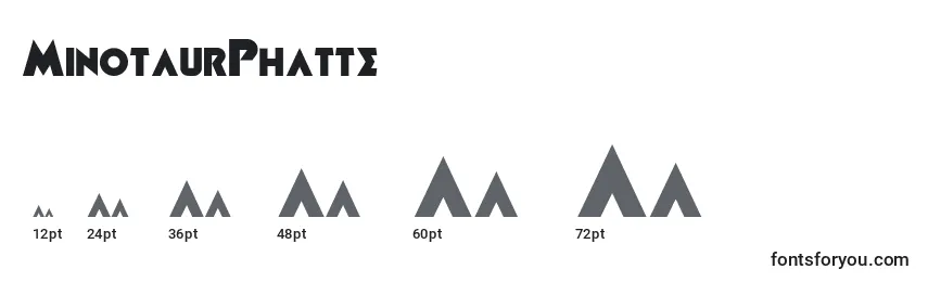Размеры шрифта MinotaurPhatte