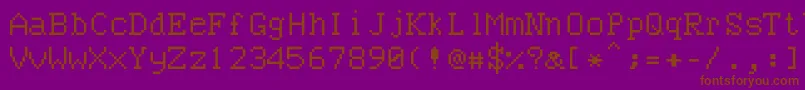 Шрифт Bncuword – коричневые шрифты на фиолетовом фоне