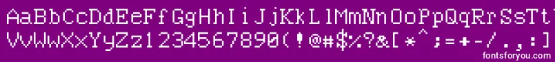 Шрифт Bncuword – белые шрифты на фиолетовом фоне