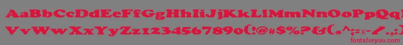 Charlemagne Font – Red Fonts on Gray Background