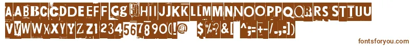 Maksukehoitus Font – Brown Fonts on White Background