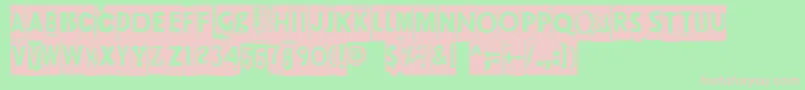 Maksukehoitus Font – Pink Fonts on Green Background