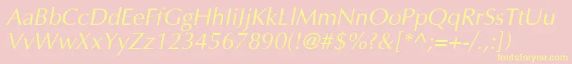 AgoptNi Font – Yellow Fonts on Pink Background