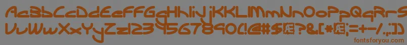 Ecliptic Font – Brown Fonts on Gray Background