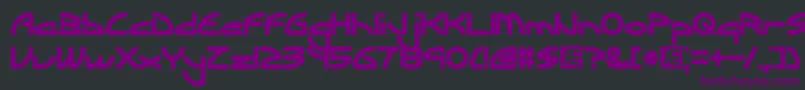Ecliptic Font – Purple Fonts on Black Background