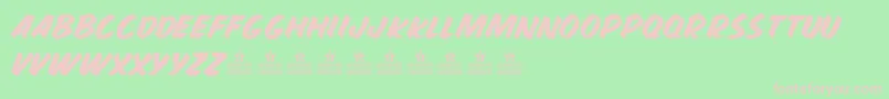 PropagandaSightPersonalUse Font – Pink Fonts on Green Background