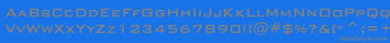 BankGothicMediumBt Font – Gray Fonts on Blue Background