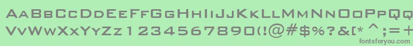 BankGothicMediumBt Font – Gray Fonts on Green Background