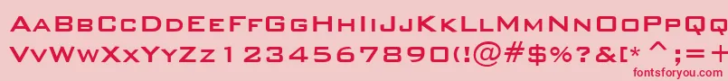 BankGothicMediumBt Font – Red Fonts on Pink Background