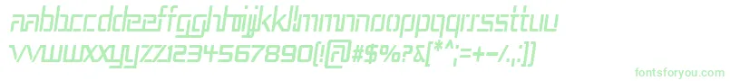 RepublikaIiiCndItalic Font – Green Fonts on White Background