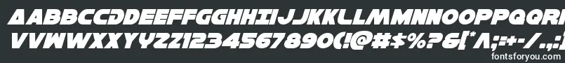 Hansolov3ital Font – White Fonts on Black Background