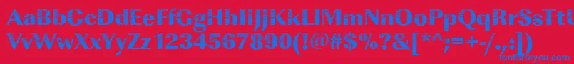 Imperialconcentric2Regular Font – Blue Fonts on Red Background