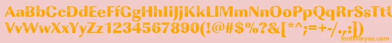 Imperialconcentric2Regular Font – Orange Fonts on Pink Background