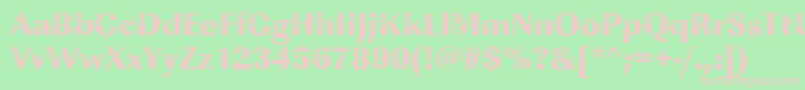 Imperialconcentric2Regular Font – Pink Fonts on Green Background