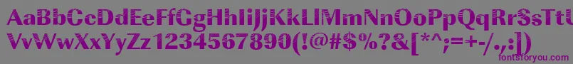 Imperialconcentric2Regular Font – Purple Fonts on Gray Background