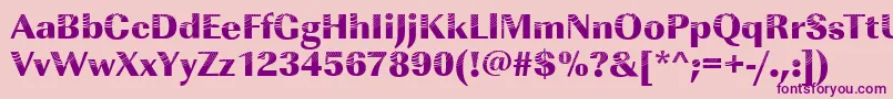 Imperialconcentric2Regular Font – Purple Fonts on Pink Background