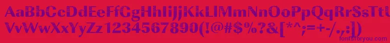 Imperialconcentric2Regular Font – Purple Fonts on Red Background