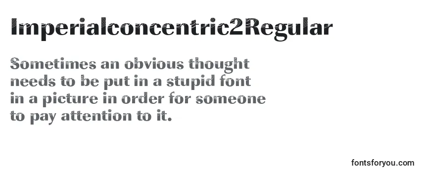 Review of the Imperialconcentric2Regular Font