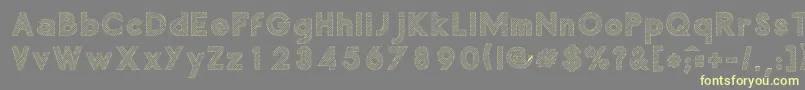 Malabars2 Font – Yellow Fonts on Gray Background