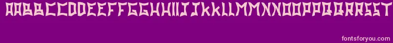 DadapawFriends Font – Pink Fonts on Purple Background