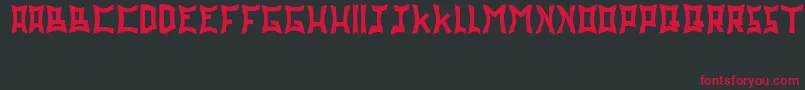 DadapawFriends Font – Red Fonts on Black Background