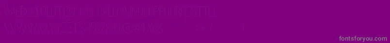 OstrichSansDashedMedium Font – Gray Fonts on Purple Background