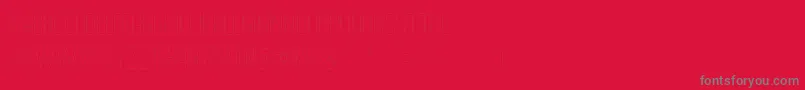 OstrichSansDashedMedium Font – Gray Fonts on Red Background