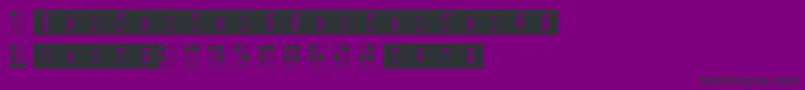 Braillefont Font – Black Fonts on Purple Background