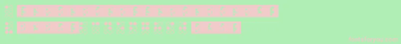 Braillefont Font – Pink Fonts on Green Background