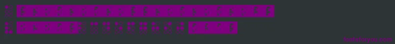 Braillefont Font – Purple Fonts on Black Background