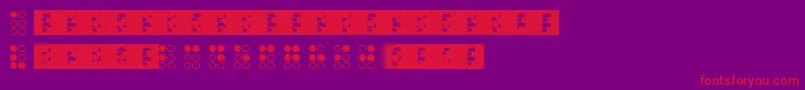 Braillefont Font – Red Fonts on Purple Background