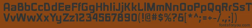 SarasoriblRegular-Schriftart – Schwarze Schriften auf braunem Hintergrund