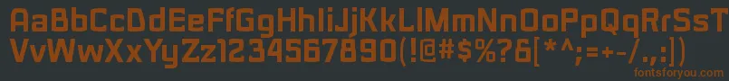 SarasoriblRegular-fontti – ruskeat fontit mustalla taustalla