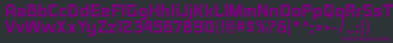 SarasoriblRegular Font – Purple Fonts on Black Background