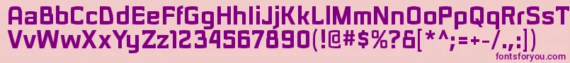 SarasoriblRegular Font – Purple Fonts on Pink Background