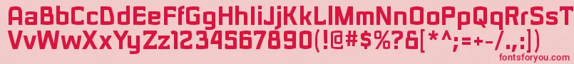 SarasoriblRegular Font – Red Fonts on Pink Background