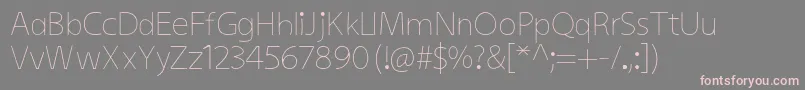 KiddysansLight Font – Pink Fonts on Gray Background